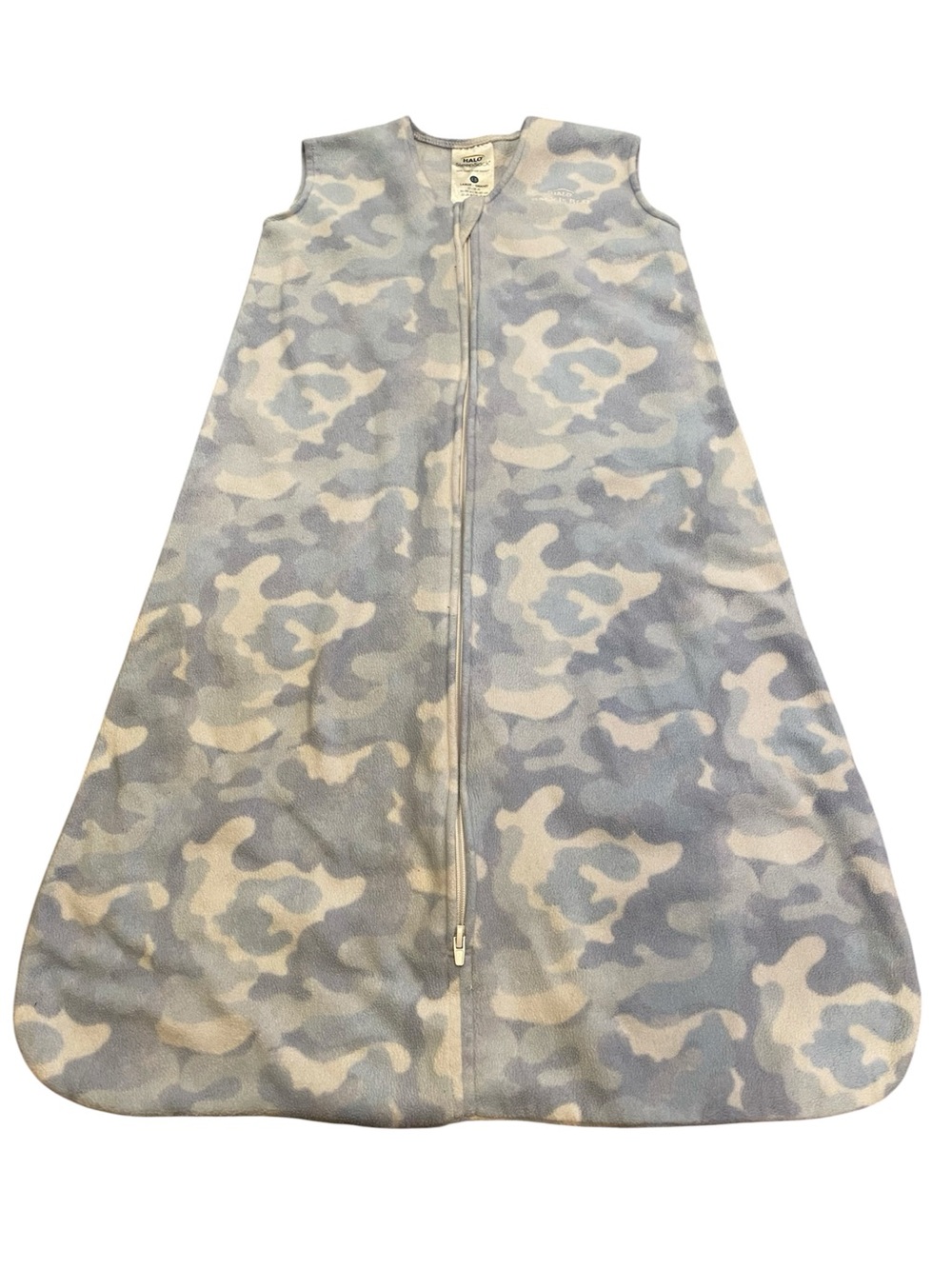 Halo Sleepsack Fleece Baby Boy Large 12-18 months White Blue Blanket 4/$20 🛑